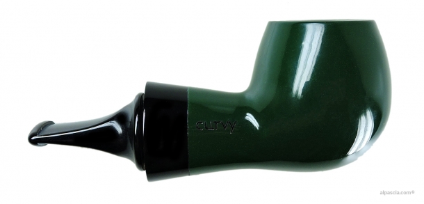 Al Pascia' Curvy Racing Green Polished 02 - pipe D583 b