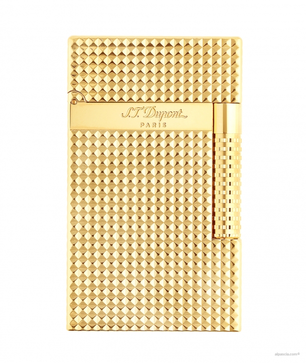 S.T. Dupont Le Grand Diamond Head Gold C23009 - Lighter b