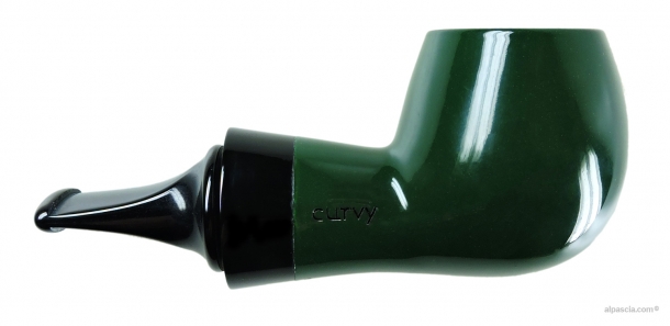 Al Pascia' Curvy Racing Green Polished 02 - pipe D591 b