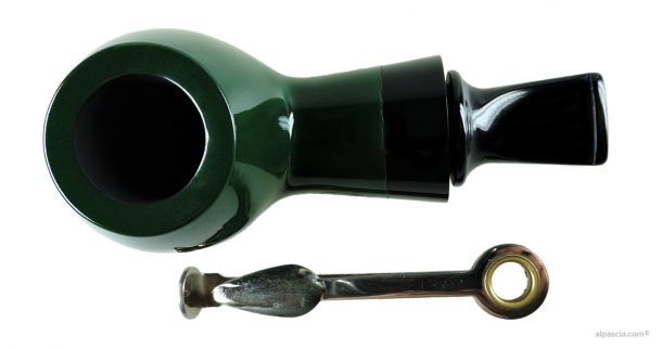 Al Pascia' Curvy Racing Green Polished 02 - pipe D591 d