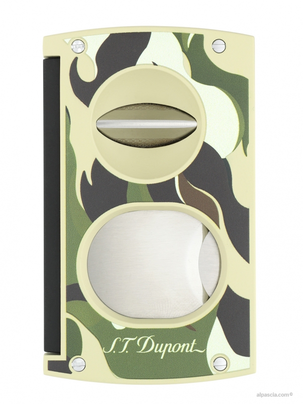 S.T. Dupont Taglia Sigari V-CUT CAMOUFLAGE GREEN 003450G b